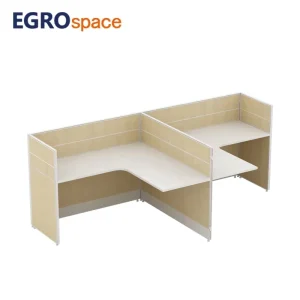 EGROspace Factory Durable Furniture Desk Call Center Workstation L Shaped Partition Modular Office Cubicle