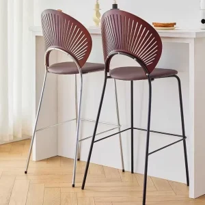 EMMA Modern Bar Stool Stylish Upholstered Counter Stool for Kitchen Island and Bar Interiors