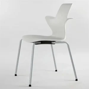 EN12520 Standard Steel 150kg Capacity Heavy Duty Contemporary Colorful Stacking Dining Chair