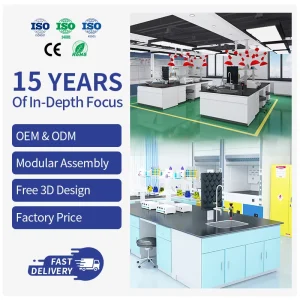 ESD Anti Static Adjustable Lab Bench Electronic Workbench for Technical Science Laboratory Furniture Use