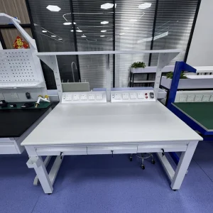 ESD Anti-Static Heavy Duty Stainless Steel Workbench 3 Drawers for Electrical Work Modern Design for Hospitals Workshops