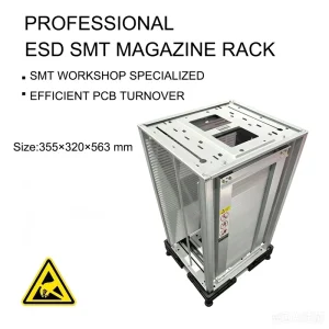 ESD SMT Magazine Rack PCB Storage Rack Aluminum Alloy ESD SMT Magazine Rack LN B814