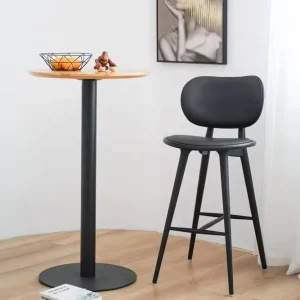 EXL Furniture Luxury Solid Wood Restaurant bar Counter Stools High Chair Modern Wooden Stool bar Chairs for Dining Room Kitchen