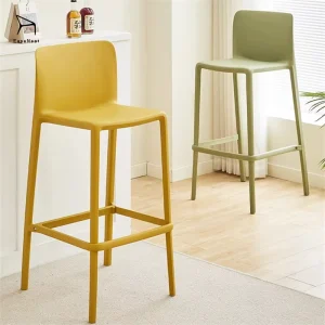 EaseNeat bar Chair Plastic High Stool Color Light Modern Restaurant Kitchen Outdoor Furniture Factory Direct Sales Hot