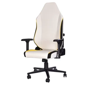Easy Clean PU Leather Ergonomic Adjustable Height Computer Chair Racing Chair with Optional Lumbar Support for Gaming