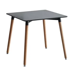 Eco Friendly Durable Square Dining Table and Chair Set with Wooden Legs for Restaurants and Bars Convertible