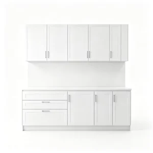 Eco Friendly E0 Modular Kitchen Cabinets Ready to Assemble Particleboard Cabinet 3 Drawer Wall Mount for Apartment Hotel Villa