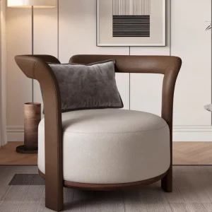 Eco Friendly Golden Teak Modern Living Room Chair for Home Office Bedroom Hospital Hotel Dining Home Furniture