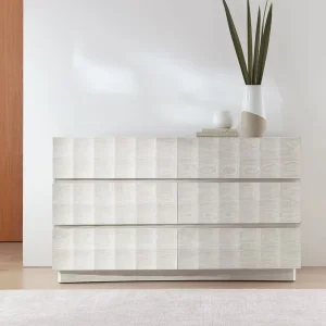 Eco Friendly Modern Wood Panel Six Drawer Living Room Storage Cabinet Home Furniture School Hospital Hotel Bedroom Warehouse Use