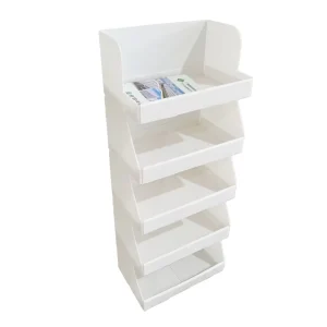 Eco-Friendly Waterproof Reusable Hollow Sheet Display Rack Lightweight Durable Brochure Holder for Office Apparel Marketing