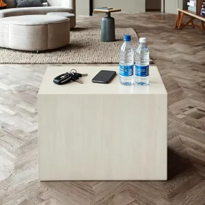 Eco Friendly Wood Square Coffee Table with Modern Design for Living Room and Hotel Use