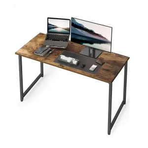 Eco Friendly Wooden & Metal Studio Home Computer Gaming Desk with Storage KD Assembly Modern Office Furniture