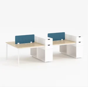 Eco friendly Teak Home Office Ergonomic Desk with Extendable Workstations for Remote Work