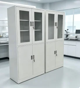 Eco friendly Ventilated Lab Reagent Cabinet with VOC Exhaust System Matte Finish Flat Packed Steel Wardrobe