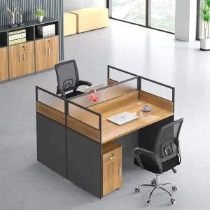 Ekintop Soundproof Staff Working Station Desktop Office Cubicles Office Workstation Desk With Comfortable Chair