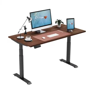 Electric Adjustable Height Desk with Dual Motor Modern MDF Construction Standing Desk for Home or Office Use