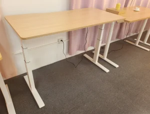 Electric Convertible Extendable Adjustable Height Ergonomic Modern Workstation Desk Stainless Steel Wall Mount Office