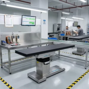 Electric ERCP Operating Table Full Carbon Fiber 360° X Ray Transparent 350kg for C Arm O Arm Imaging Table