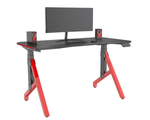 Electric Height Adjustable Metal Gaming Desk RGB Lights Ergonomic Home Office Computer Table Workstation VM ESE122 2