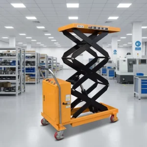 Electric Hydraulic Scissor Lift Table Trolley CE Certified High Strength Steel 220V Retail Restaurant