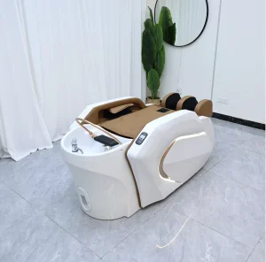 Electric Luxury Beauty Salon Furniture Head Spa Shampoo Chair Bed Hair Washing Chair Massage Head Spa Shampoo Chair Bed