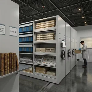 Electric/Manual Modern Mobile Shelving System Compact Filing Rack for Files Archives & Financial Vouchers Storage
