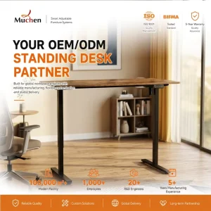 Electric Office Table Modern Ergonomic Electric Height Adjustable Office Desk for Home Office Computer Desk