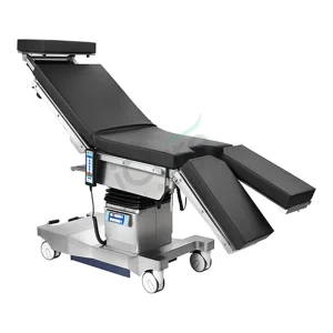 Electric Operating Table 250kg Load 350mm Sliding C Arm Compatible Battery Powered Surgical Table for Hospital