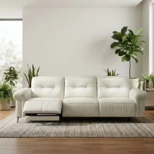 Electric Recliner Genuine Leather Sleeper Modern Sectional Sofa Set for Apartment Living Room Home Furniture Couch