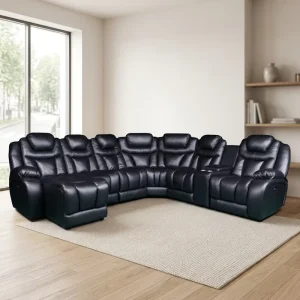 Electric Recliner Sofa Set Furniture Corner Design Space Saving for Small Room