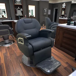 Electric Reclining Lifting Professional Beauty Salon Black Hair Styling Chair Heavy Duty Durable Barber Chair