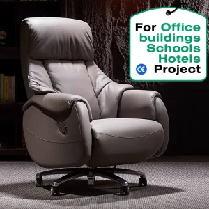 Electric Reclining Modern Executive Leather Office Chair Adjustable Height High End Business Class Comfort Home School Revolving