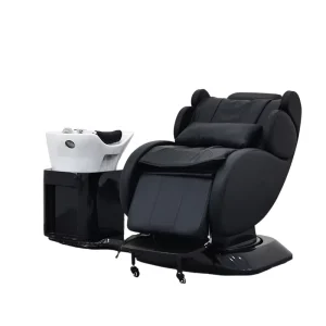 Electric Reclining Washing Chair Bed Modern Multifunction Barber Shop Swivel Shampoo Chair Suitable for Barber Stores