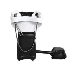 Electric Shampoo Chair Head SPA Hair Washing Station PU Leather Ceramic Basin