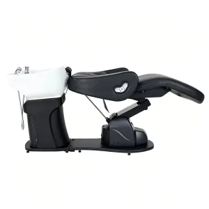 Electric Shampoo Chair With White Ceramic Basin Reclining Hair Washing Chair Salon Furniture for Hair Salon Barbershop