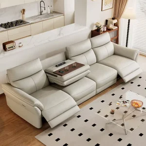 Electric Smart Furniture Multi Functional Recliner Leather Sectional Sofa for Living Room