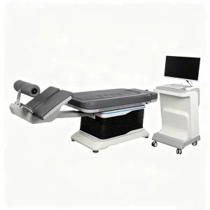 Electric Spinal Decompression Traction System Adjustable Therapy Table Chiropractic Equipment for Spine Rehabilitation