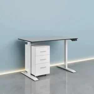 Electric Steel Modern Height Adjustable Laboratory Bench Ergonomic Lift Lab Desk Mobile Drawer Cabinet School Hospital Office