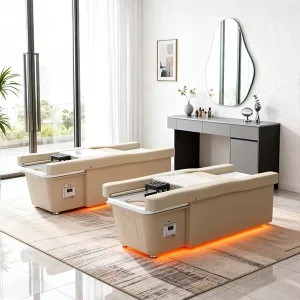 Electric Thai Shampoo Bed Hydrotherapy Bed High Quality Head Spa and Foot Bath Bed Backrest Lift Water Therapy Massage Table