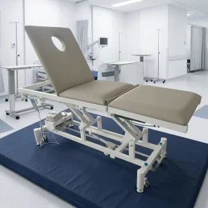 Electric Three-function Examination Bed Features Ventilation Holes Easy-to-clean and Flame-retardant Silicone Leather