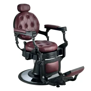 Elegant Durable Classic Barber Chairs Vintage Luxury Salon Equipment Circular Seat Barber Chairs for Men