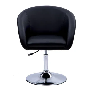 Elegant Extremely Comfy Chaise De Bar Adjustable Height Stylish Rotating PU Leather Heavy Duty Hydraulic Pump Barber Chair