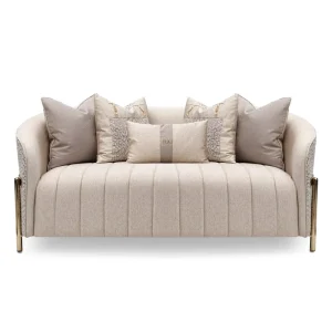 Elegant Hotel Reception Office Sofa Set Furniture Curved Living Room Sofa Fabric Couches 2 Seater Corner Sofa