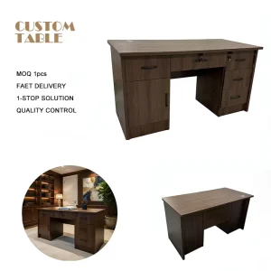 Elegant Modern Executive Desk with Storage, Cable Management and Durable Finish for Home or Work Computer Desk for Office