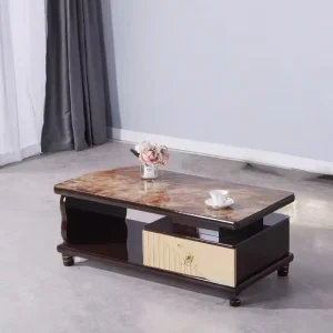 Elegant Modern Wooden Coffee Tables with Drawers for Living Room