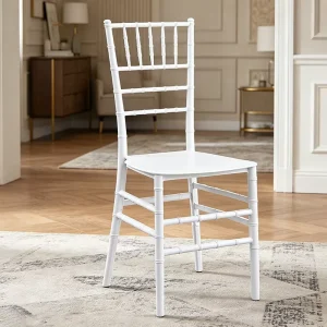 Elegant PP Hotel White Plastic Stackable Wedding Dinner and Events Chiavari Chair