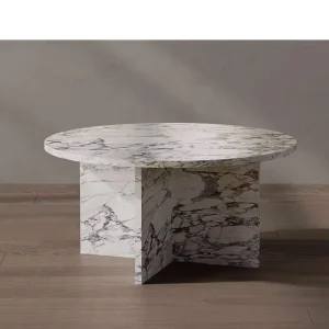 Elegant Premium Marble Coffee Table Modern Luxurious Design Living Room Office Hotel Villas Apartment Decor