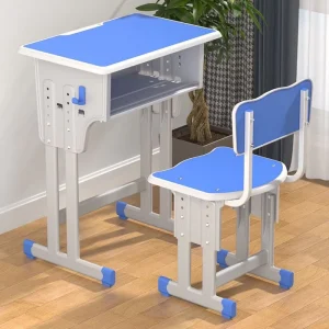 Elementary Middle School Metal Desks Chairs Single Double Training Desk Chair Sets for Schools Tutoring Centers