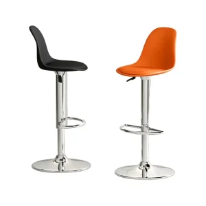 Elevating High Stool for Household Commercial Use Modern Metal Bar Chair Backrest Eco Friendly Durable for Outdoor Hotel Dining