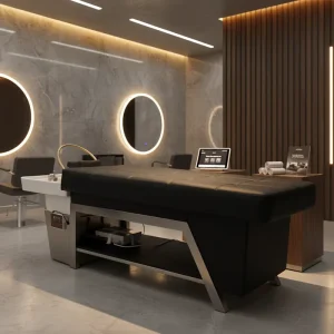 Elite Massage Shampoo Bed Salon Shampoo Bowl and Chair Professional Barber Chair Comfortable Waterproof for SPA Salon Furniture